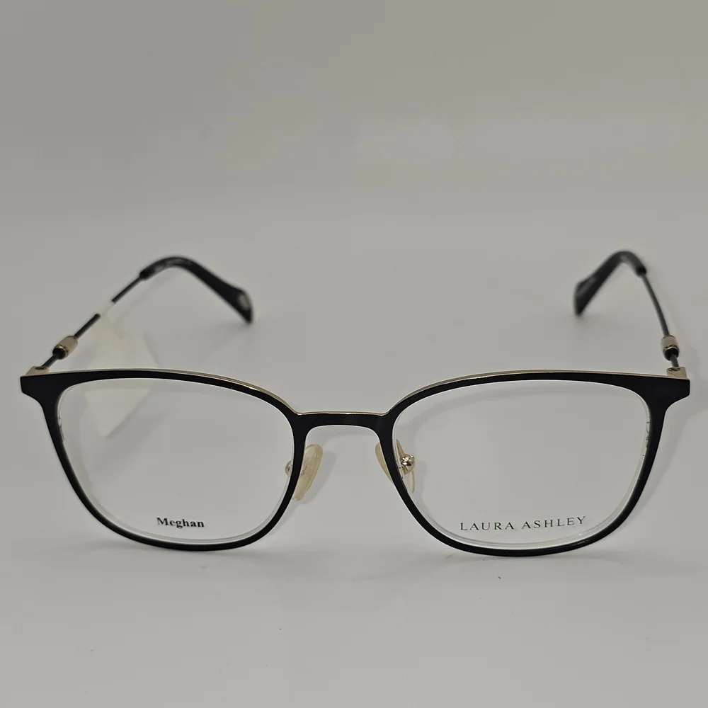 Laura‎ Ashley Meghan BLACK 49-19-140 Metal Full Rim RX Eyeglasses Frame